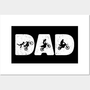 Motocross Dad Man Myth Legend Dirt Bike Motorcycle Race Posters and Art